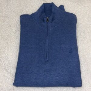 Blue Polo Half Zip
